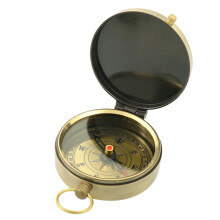 Outdoor Retro Metal Compass, Gold, 72x50x17mm, Survival Tool