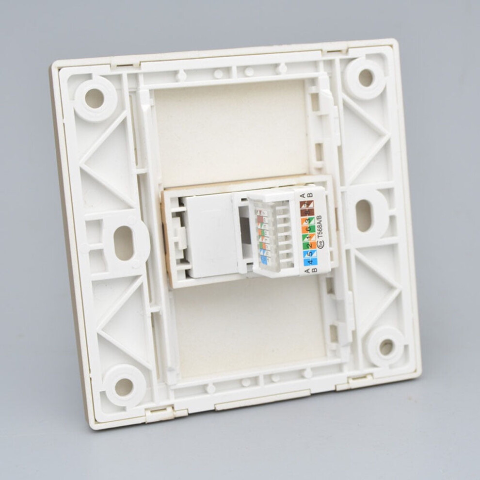 Cat5e Gigabit Network Socket Rj45 Ethernet Cable Faceplate Networking Port Socket 86 Type Cable Installation Outlet Panel Light 9048212098737