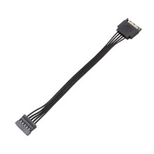 jixopn SATA 15pin Male To Female Extension Cable Professional Extension Cord for Computer Hard Disk Interface Power Cord