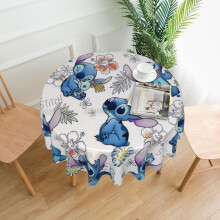 Stitch Rectangular Tablecloth, 60in, Water Resistance, Antiwrinkle, Spillproof, Soft Fabric, compatible with dining room, parties, holiday dinners