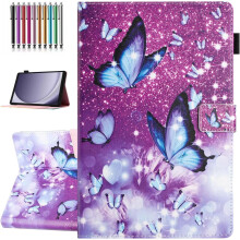 Capa compatível com Samsung Galaxy Tab A9 Plus de 11 polegadas (modelo 2023) (SM-X210/X216/X218), ativação/desativação automática, PU premium.