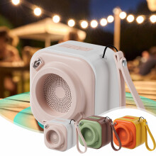 Cainteoir Bluetooth le Ceamara Jacenvly Ewa-A132Retro, Cainteoir Gan Sreang Inaistrithe le Dord Chumhachtach, Dearadh Dlúth le hÚsáid Laistigh &