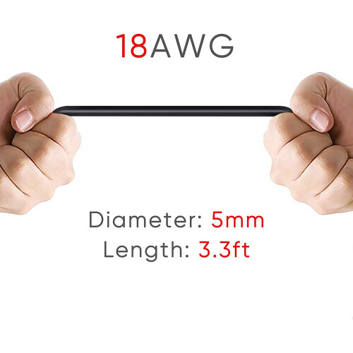 (18AWG3.3ft) Βαρύ καλώδιο ηχείου με προσαρμογέα RCA σε γυμνό καλώδιο, καλώδιο ήχου 1