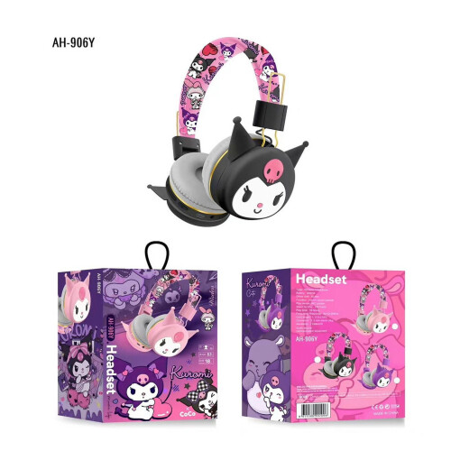 Ακουστικά Sanrio TB Χαριτωμένα ασύρματα ακουστικά Kuromi με ήχο HIFI, πτυσσόμενα 1