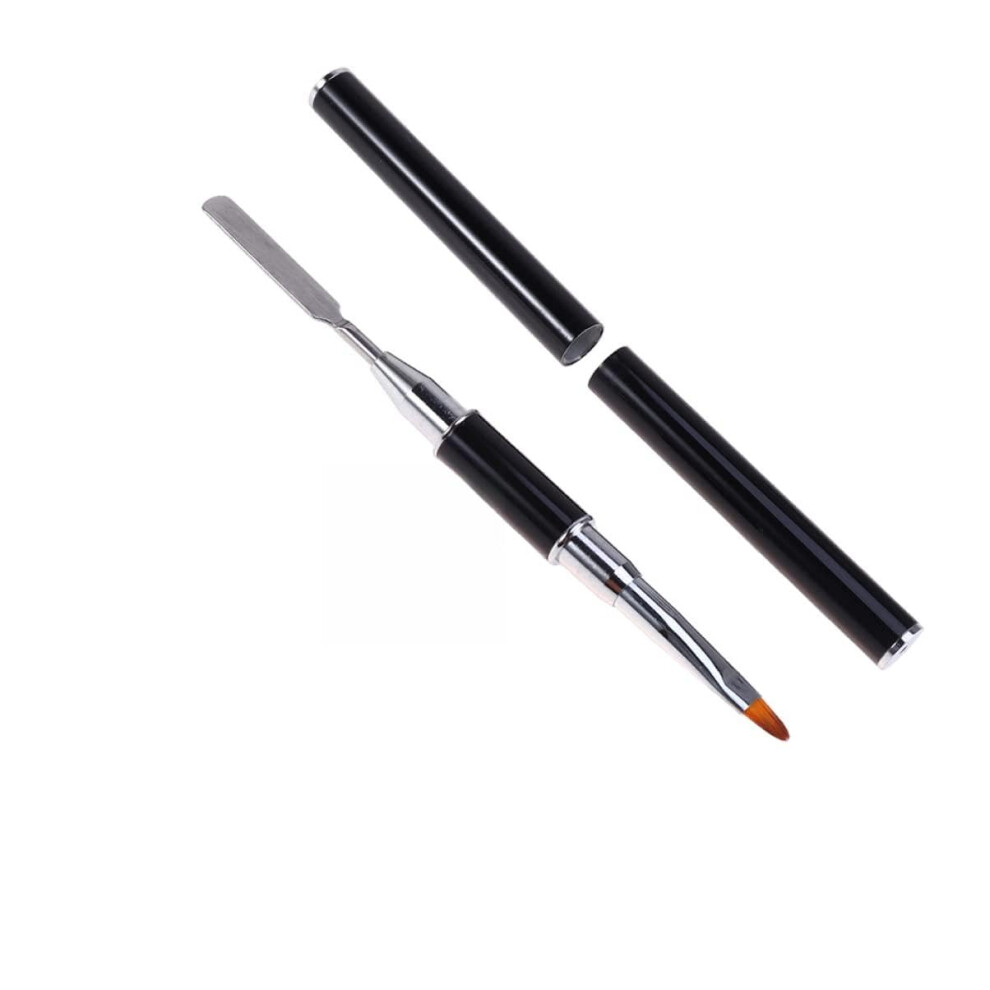 2pcs Poly Gel Nail Brush DualEnded 2 in 1 for Nail Extension and Art with Picker Tool Durable