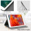 Χαριτωμένη θήκη βιβλίου με βελονιά για iPad 9ης/8ης/7ης γενιάς - Μοντέρνα θήκη με βάση 5