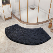 VALSEEL Tappeti da bagno con bordo smerlato, tappetino antiscivolo per pavimento del bagno, tappeto assorbente, più facile da asciugare.