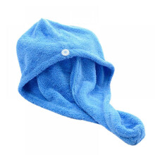 Prettyui Schnelltrocknendes Haarturban-Handtuch, einfarbig, aus Korallenfleece, Haarwickel, Badetuch, Mütze, Spa-Hut, Damen, 66 x 25 cm