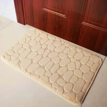 tappeto in memory foam effetto ciottoli, super assorbente, per il bagno, lavabile in lavatrice.