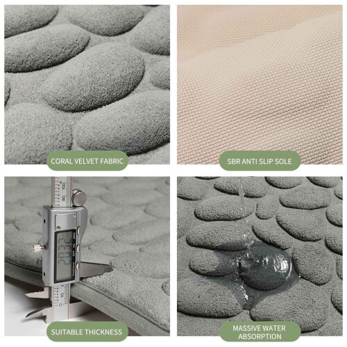 Εκπτώσεις σε χαλιά Harpi, χαλάκι μπάνιου Memory Cotton, αδιάβροχο, αντιολισθητικό χαλάκι 2