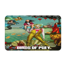 Tapete de porta Harley Quinn, antiderrapante e lavável, 50,8 x 80 cm, para uso interno e externo, ideal para banheiro, cozinha e varanda.