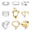 Jstyle9Pcs Χρυσά Χοντρά Δαχτυλίδια για Γυναικεία Σετ Δαχτυλιδιών Επιχρυσωμένα με 18Κ 1