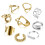 Jstyle9Pcs Χρυσά Χοντρά Δαχτυλίδια για Γυναικεία Σετ Δαχτυλιδιών Επιχρυσωμένα με 18Κ 3