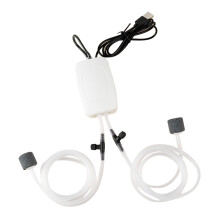 Elektrische Aquarium-Luftpumpe USB tragbar leise Doppel-Auslass