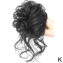 Nuove extension per capelli ricci a chignon spettinato alla moda N1C4