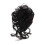 Chignon décoiffé tendance, extensions de cheveux bouclés N1C4 8