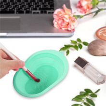 WinysinSilicon Makeupbørste Rengøringsmåtte Makeupbørste Rengøringspude Kosmetikbørste Rengøringsmåtte Bærbart Vaskeværktøj