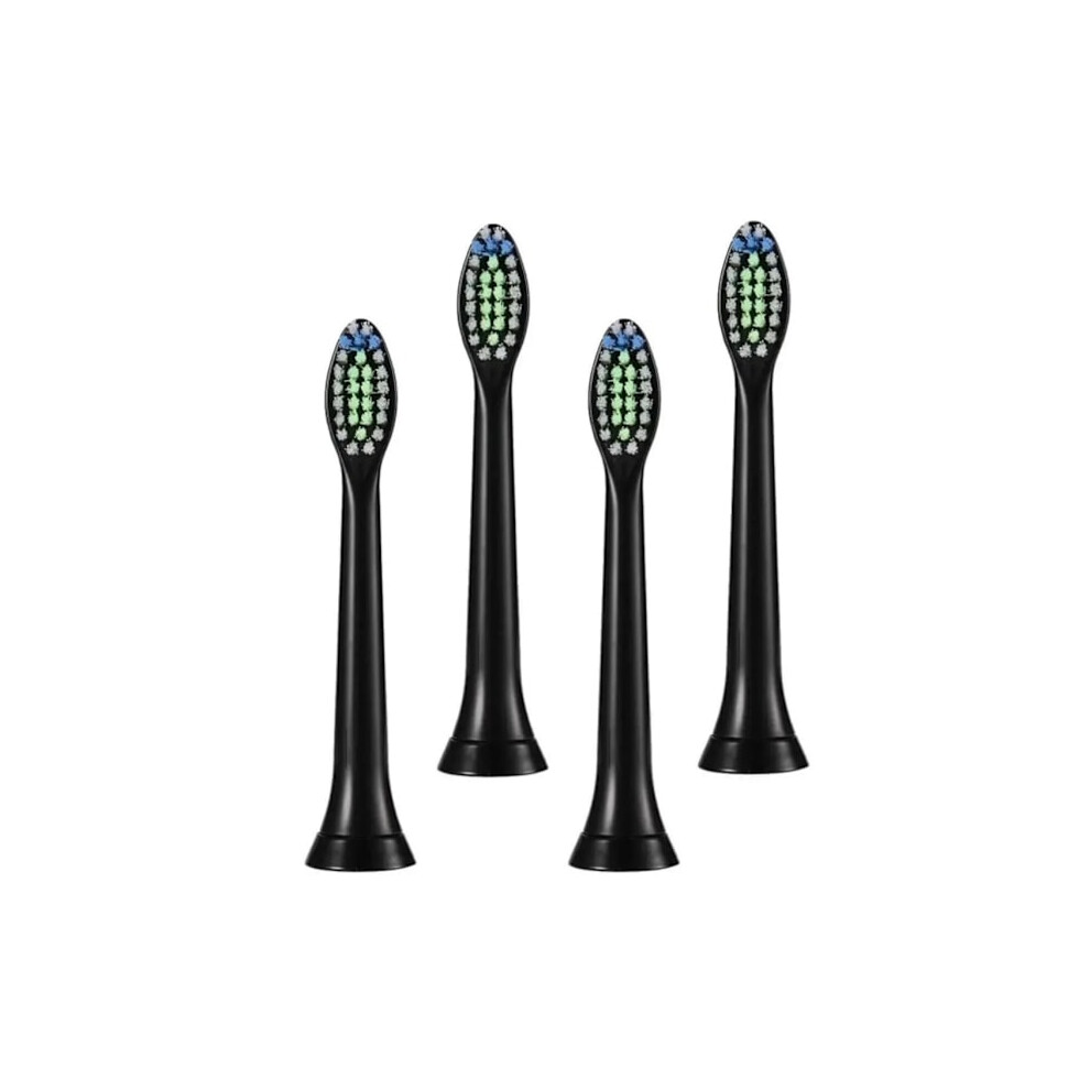 Black 4-Pack Compatible Compatible With Philips Sonicare Diamondclean Toothbrush Heads,