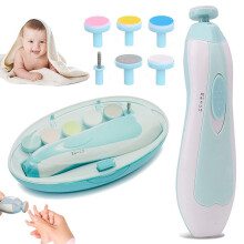 OBOSOE6 en 1 Cortauñas para bebés - Diseños de uñas eléctricos para bebés - Kit de lima de uñas para bebés - Uñas de manos y pies de recién