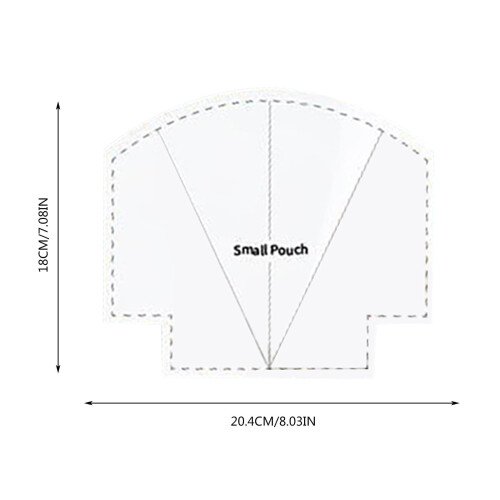 XIUH Tool Series Ruler Woven Spiral Storage Basket Tool Ruler Patchwork Ruler Acrylic Template Ruler (B) 1