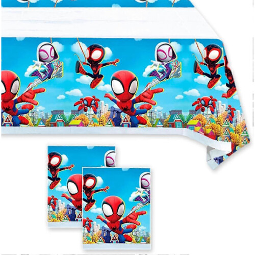 2 τεμάχια Τραπεζομάντιλο για Πάρτι Spidey και οι καλύτεροί του φίλοι, Είδη Πάρτι με 1
