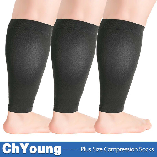 Μανίκια συμπίεσης ChYoung3Pack για φαρδιά γάμπες, 20-30mmHg, μέχρι το γόνατο για γυναίκες