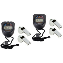 2-teiliges professionelles Stoppuhr-Sportset mit Pfeife, elektronischem Timer und Multifunktion