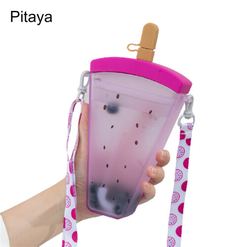 Hesroicy320ml μεγάλης χωρητικότητας πορτοκαλί μπουκάλι νερού κρεμαστό λάστιχο φρούτων 1