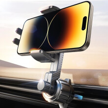 Auton puhelinpidike - 360 kierto, ei koskaan tuki tuuletusaukkoja, sopii yhteen iPhone 12-16Pro Maxin ja Samsung Galaxyn kanssa