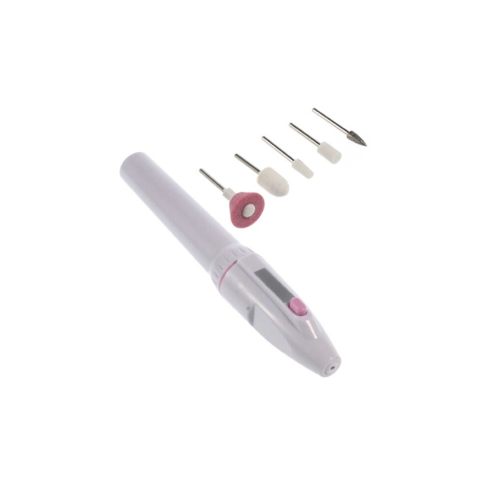 White Manicure Pedicure Electric Nail File / Nail File