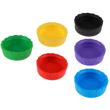 6 buc capac de sticlă de bere silicon colorat fără scurgeri dop de etanșare pentru sticle de vin durabil și util