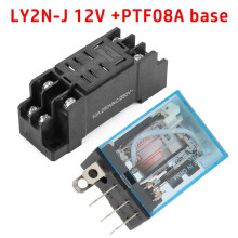 DC12V spoelvermogensrelais 10A DPDT LY2NJ met PTF08A fittingvoet