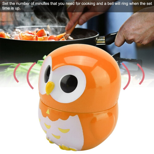Cooking Timer, Cute Owl Shape Kitchen Manual Timer Mechanical Home Cooking Counters Clock.(??) 2