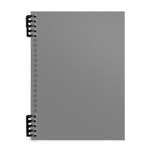 Kiplyki Flash Deals - 2 quaderni A5 con copertina rigida in plastica spessa, rigati, 60 fogli - 120 pagine, 5 colori, compatibili con ufficio, scuola