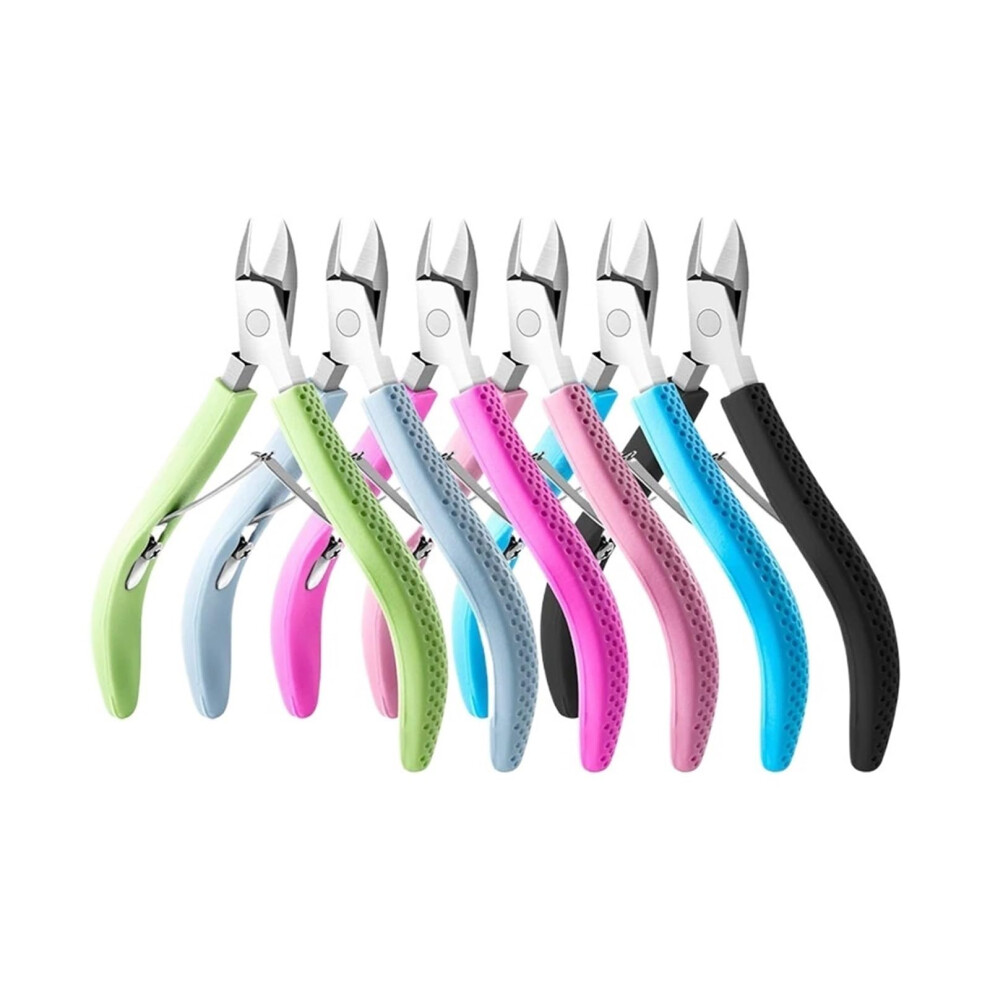 Blue Cuticle Nippers Nail Manicure Cuticle Scissors Clippers Trimmer Dead Skin Remover Pedicure Stainless Steel Cutters(Blue)