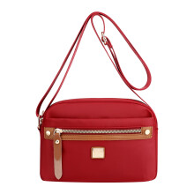 LSLJS Madtaske Til Kvinder & Mænd, Bento Madkasse Nylon Crossbody Taske, Letvægts med Flere Lommer, Én Skulder Stoftaske Til Kontor, Skole,