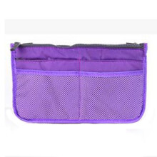 Yakbaofuo Draagbare Multifunctionele Opbergtas met Dubbele Ritssluiting Cosmetica Organizer Houder Huishoudtextiel Opbergtas