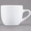 6 Espresso Coffee Cup Cups Rolled Edge Bright White Stoneware 3.5 oz 2