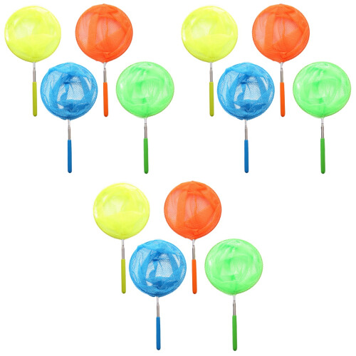 12 Pcs Extendable Fishing Nets Nets Kid Nets Telescopic Nets 2