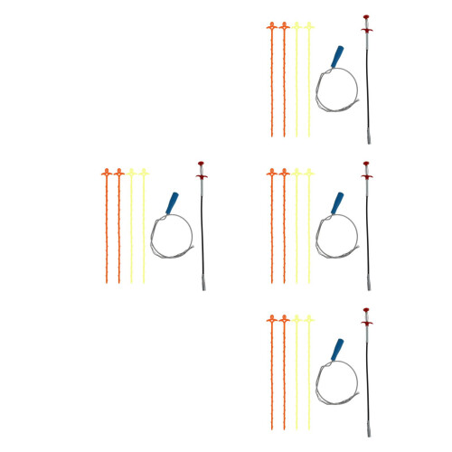 4 Sets Unclog Cleaning Stick Steel Serpentine 2