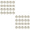 40Pièces Protections Allaitement Blanc Réutilisable Absorbant 6