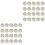 40Pièces Protections Allaitement Blanc Réutilisable Absorbant 3