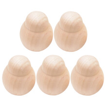 15 Pcs Wooden Blank Dolls DIY Craft Supplies Wood Puppets