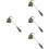 4 Count Candle Extinguisher Assorted Color Snuffer 8