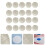 40Pièces Protections Allaitement Blanc Réutilisable Absorbant 10