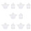10 Pcs Nail Art Crystal Cup Accessories 8