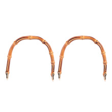 2 Pieces Luggage Handle Bamboo Bag Replacement Handles For Handbag