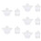 10 Pcs Nail Art Crystal Cup Accessories 10
