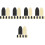 50 Pcs Cover Bow Accessories Plastic Bass Bow 9