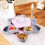Flower Shape Double Layer Rotatable Food Storage Holder 5